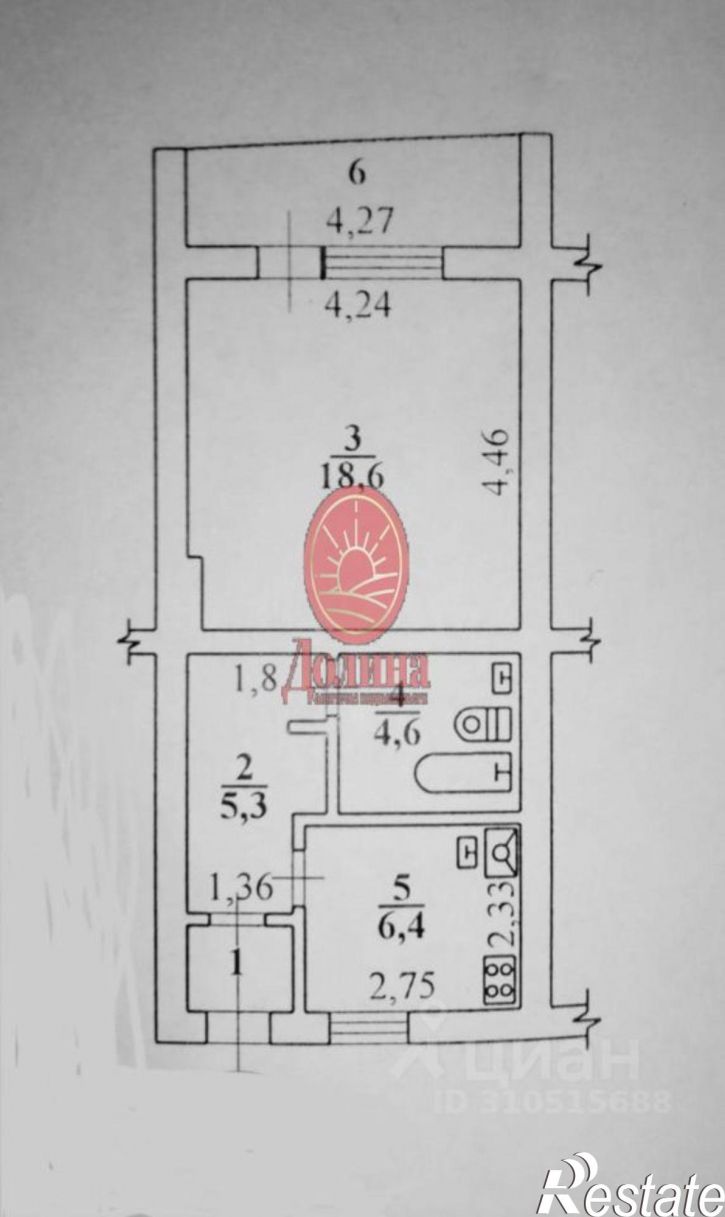 1-комн квартира Судакская улица, 14А,  д. 14А