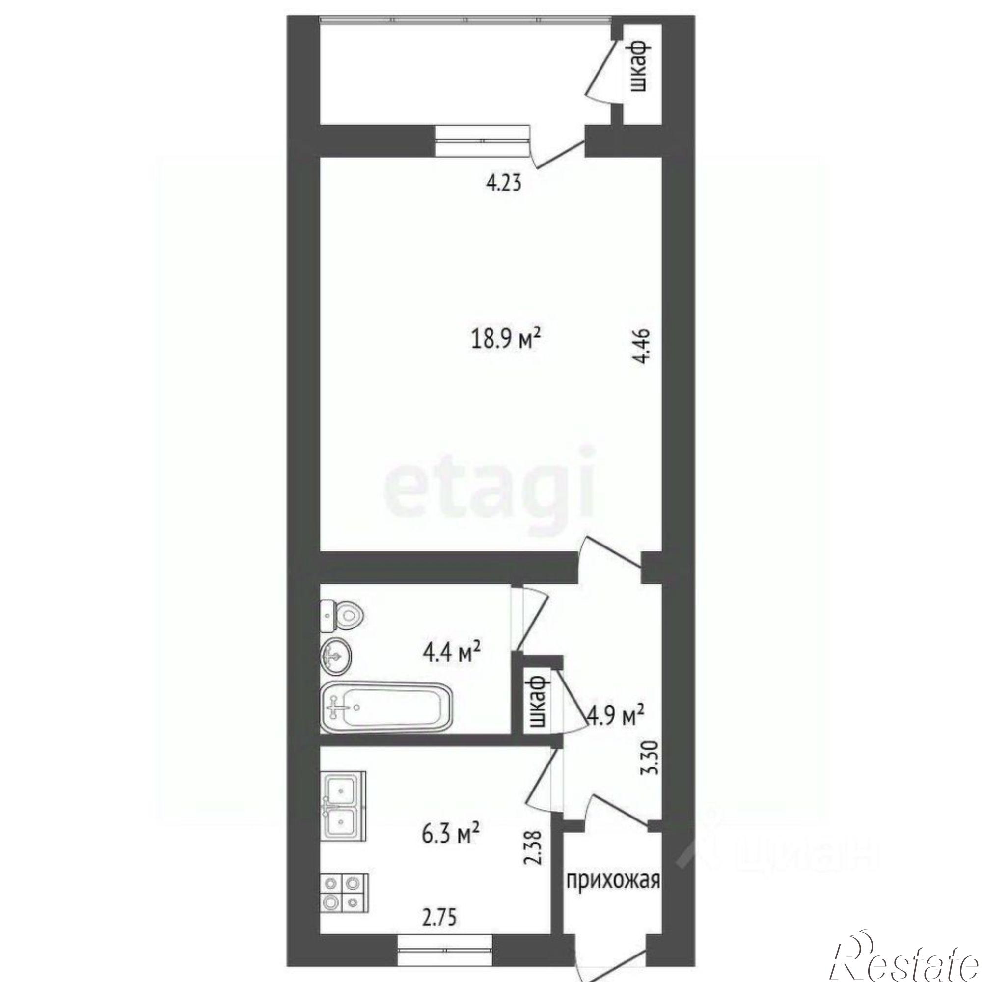 Купить квартиру за 7 100 000 рублей на Судакская улица, 14А
