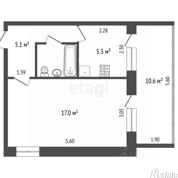 1-комн квартира пер Иванова, 3,  д. 3