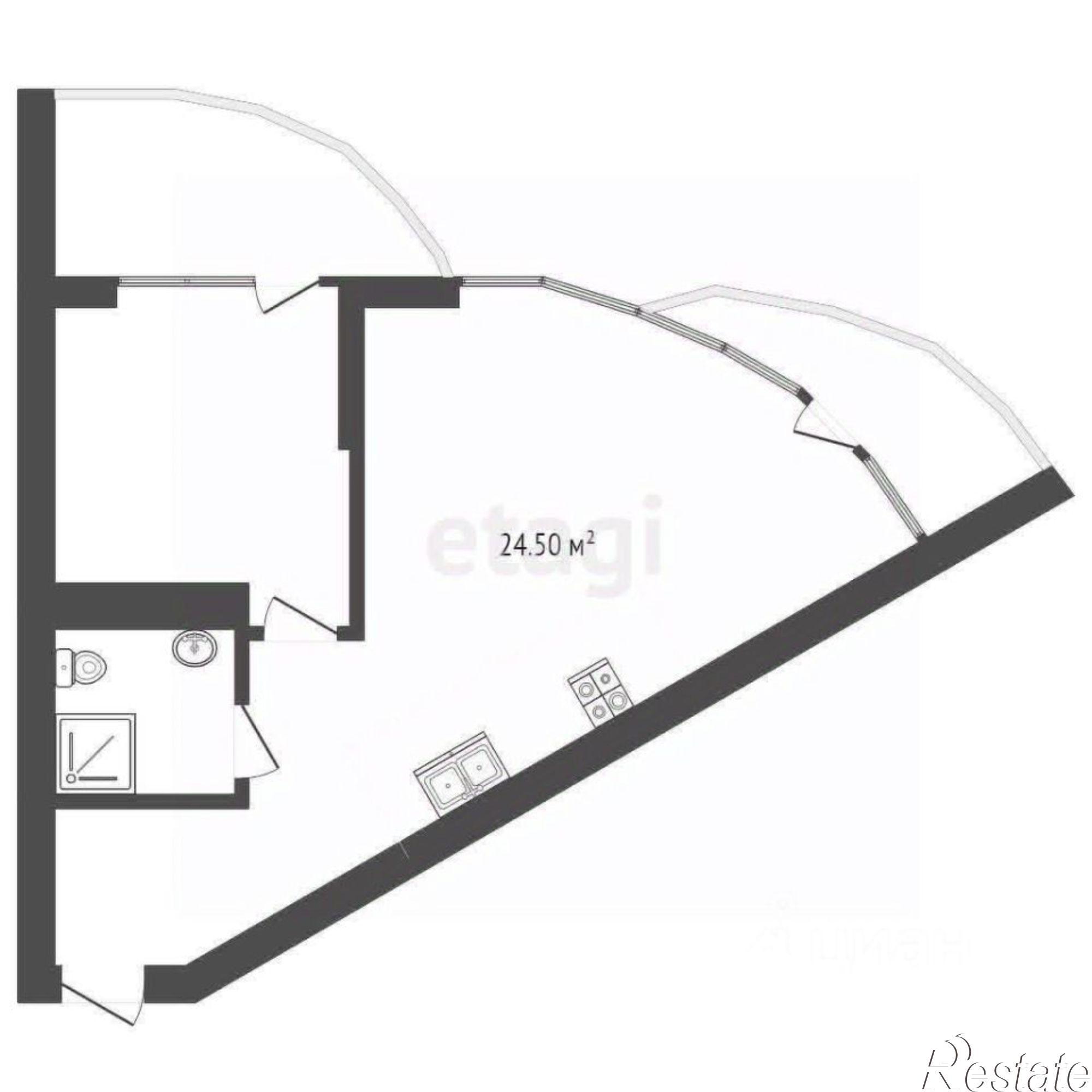 Купить квартиру за 24 000 000 рублей на ул Западная, 14