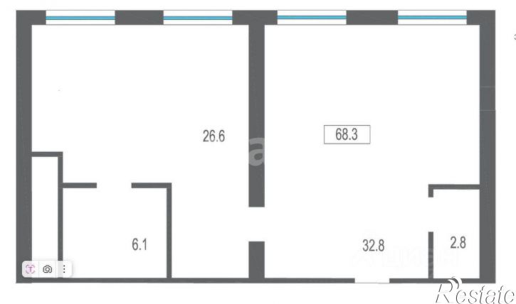 2-комн квартира городской округ Алушта