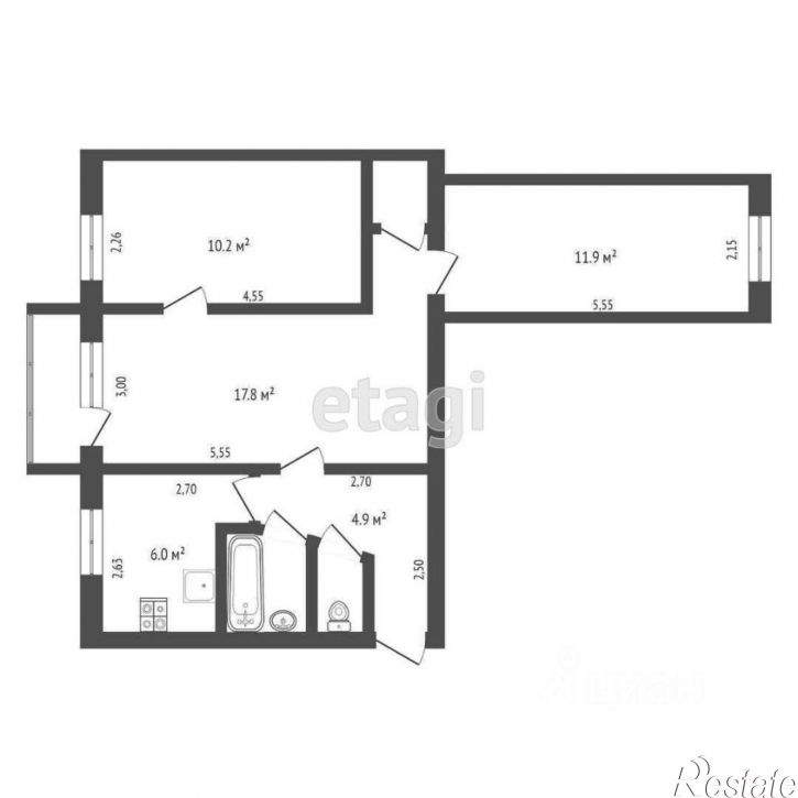 3-комн квартира ул Ленина, 42,  д. 42