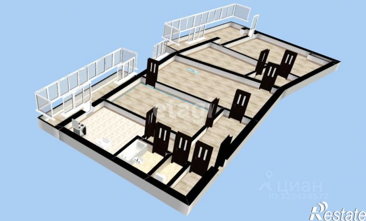 4-комн квартира Ялтинская улица, 11,  д. 11