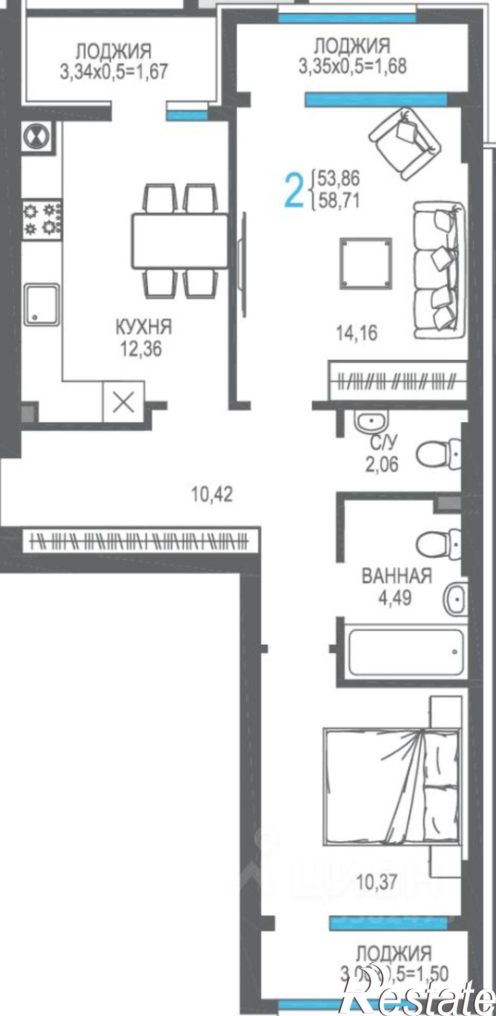 Купить квартиру за 15 597 800 рублей на улица Горького, 10