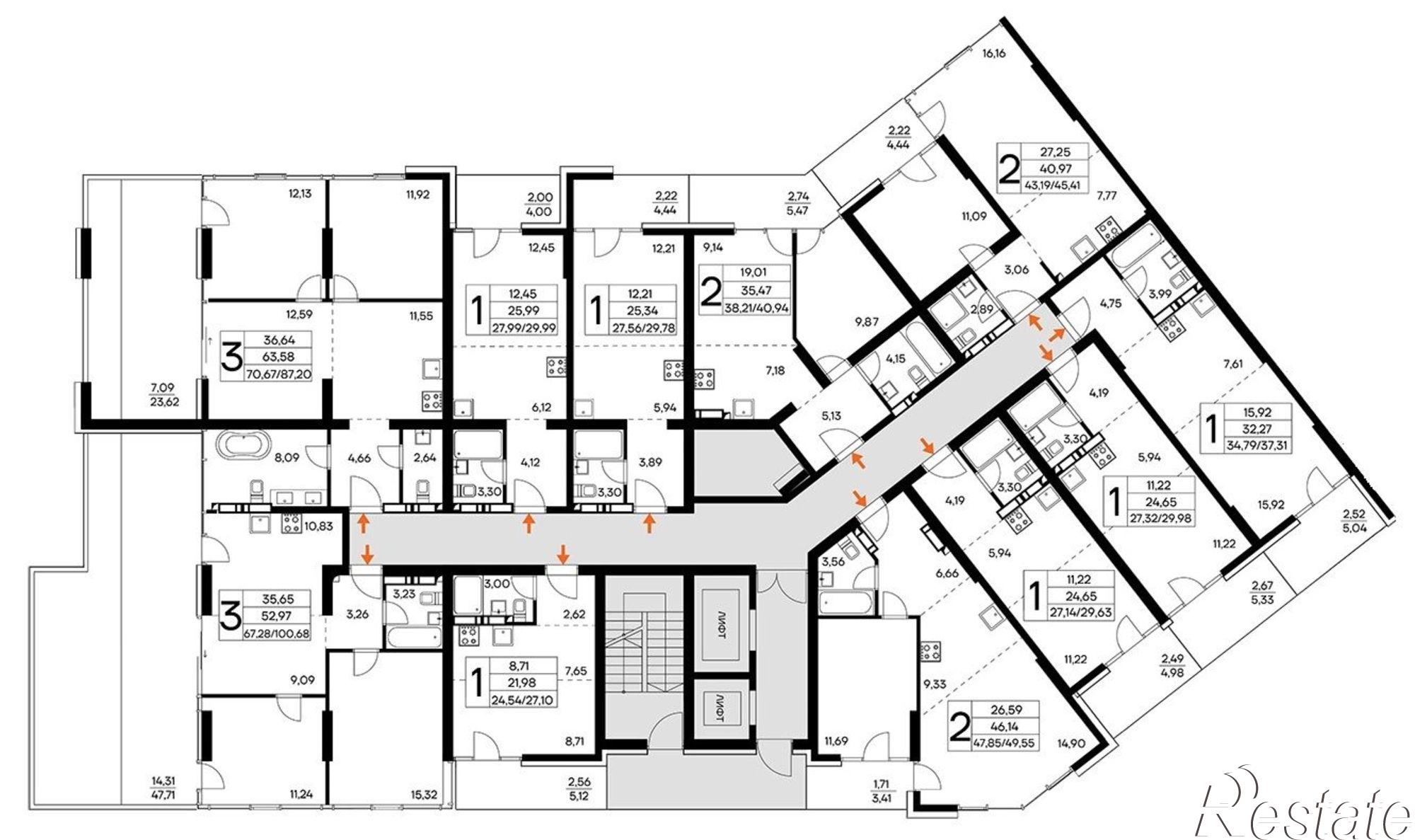 Купить квартиру за 9 449 770 рублей на Коллективный пер, 8