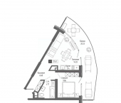 2-комн, 57 кв м, этаж 5/20 ул Краснофлотская, 34