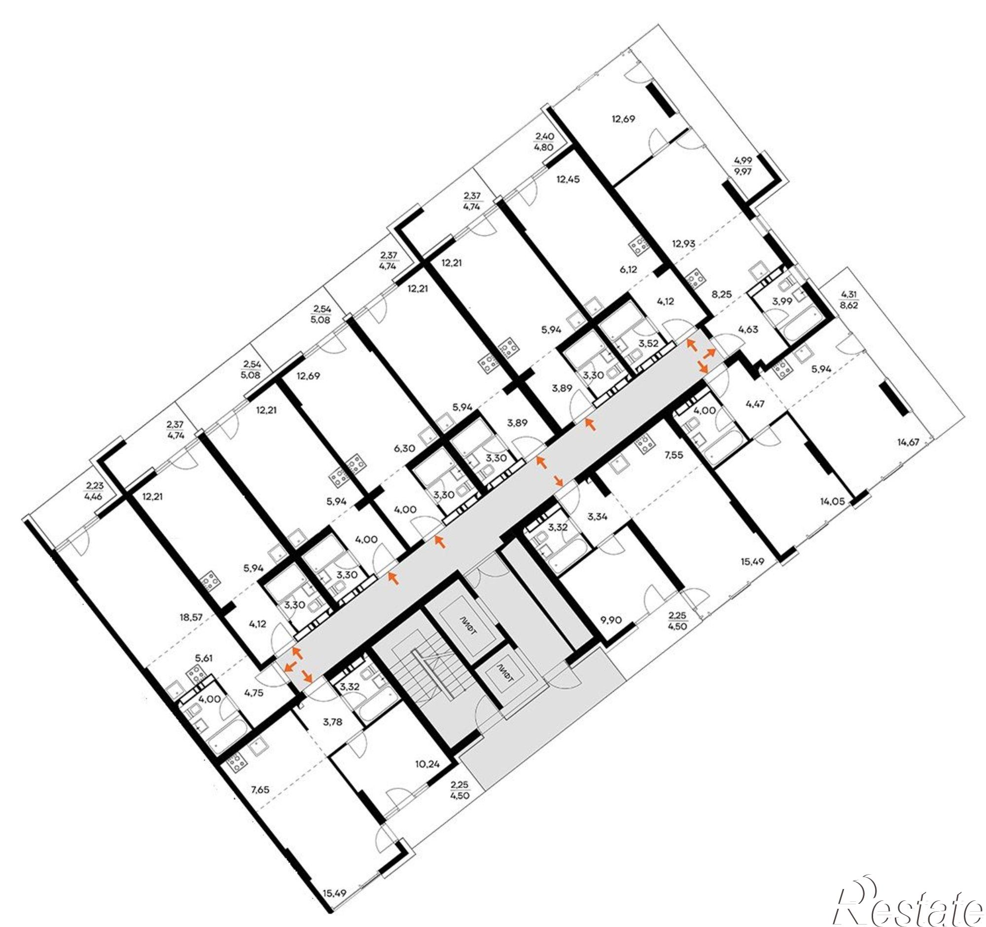 Купить квартиру за 9 231 800 рублей на Коллективный пер, 8