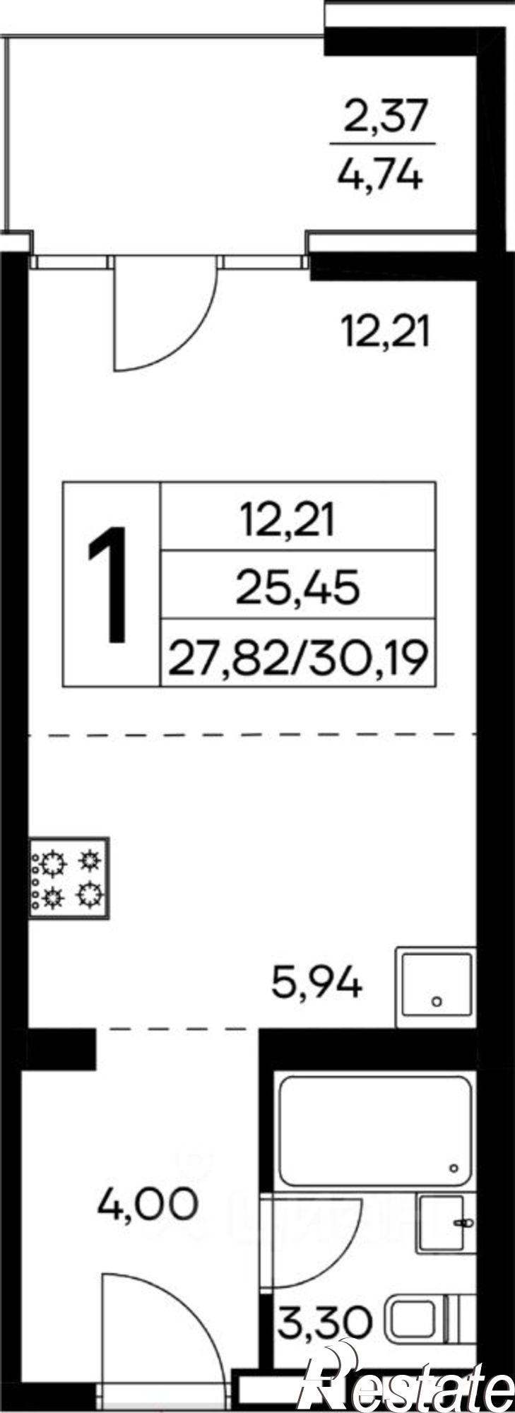 Купить квартиру за 9 238 140 рублей на Коллективный пер, 8