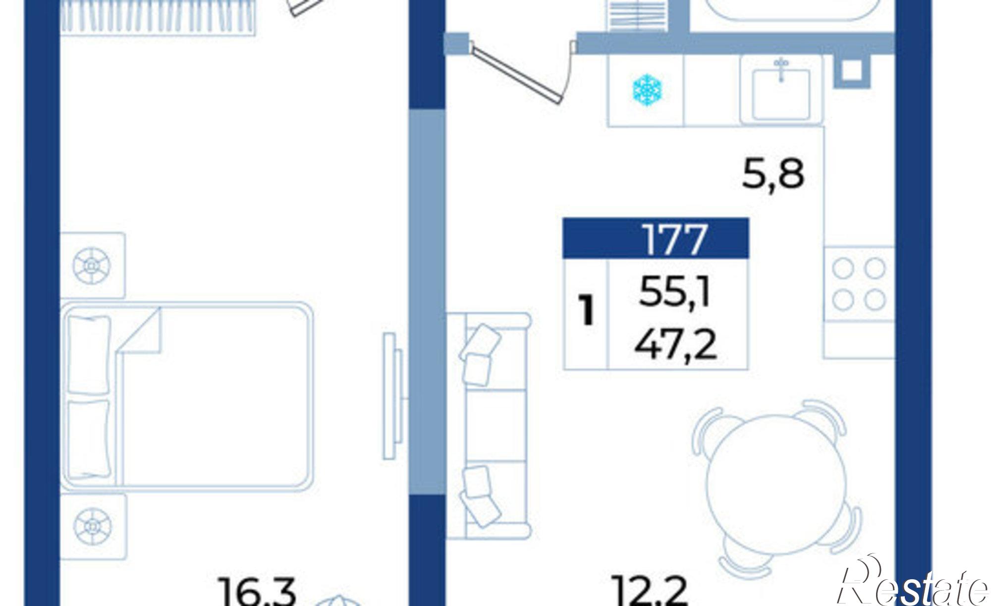 Купить квартиру за 20 607 400 рублей на Октябрьская улица, 10
