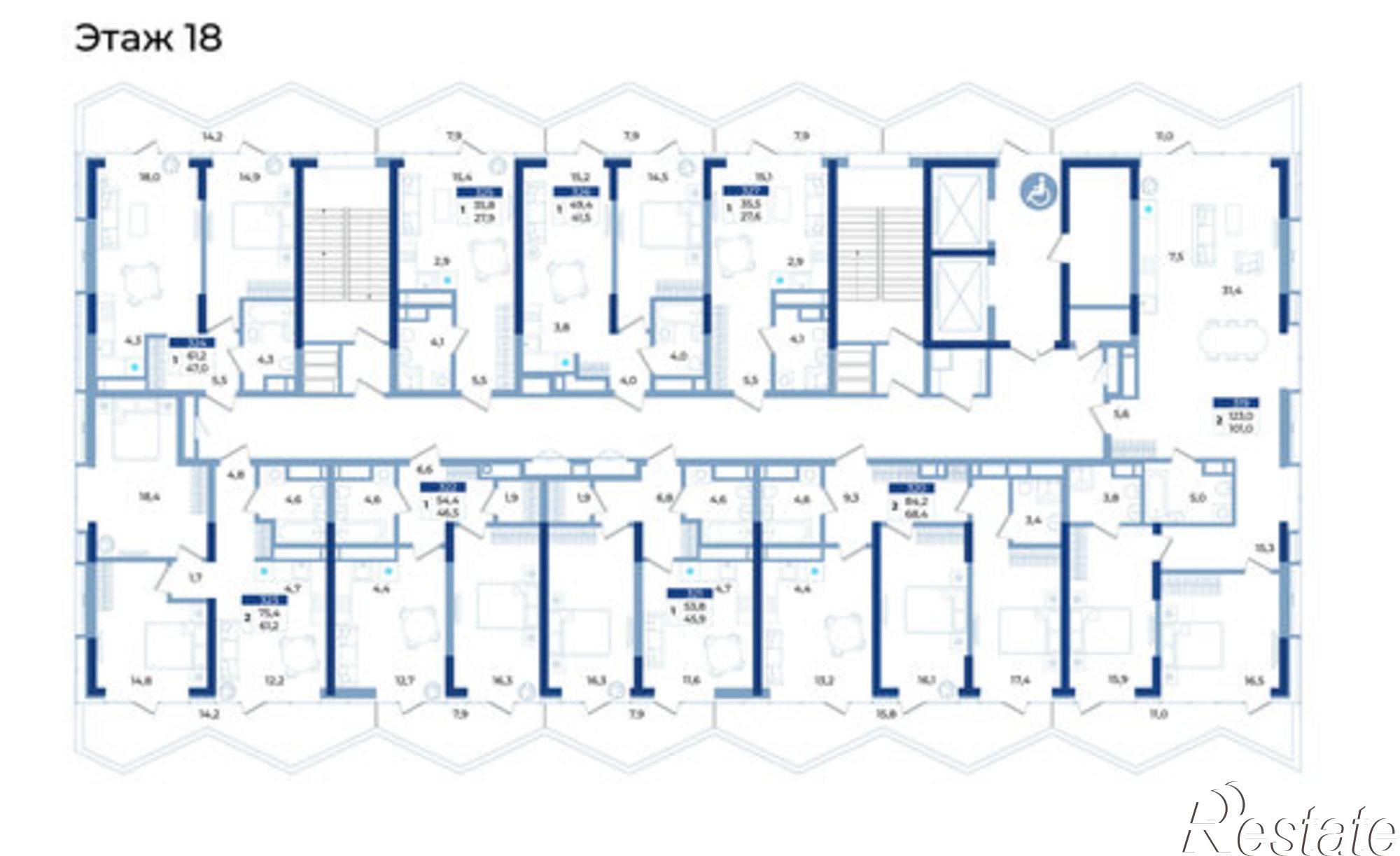 Купить квартиру за 56 334 000 рублей на ул Октябрьская, 10