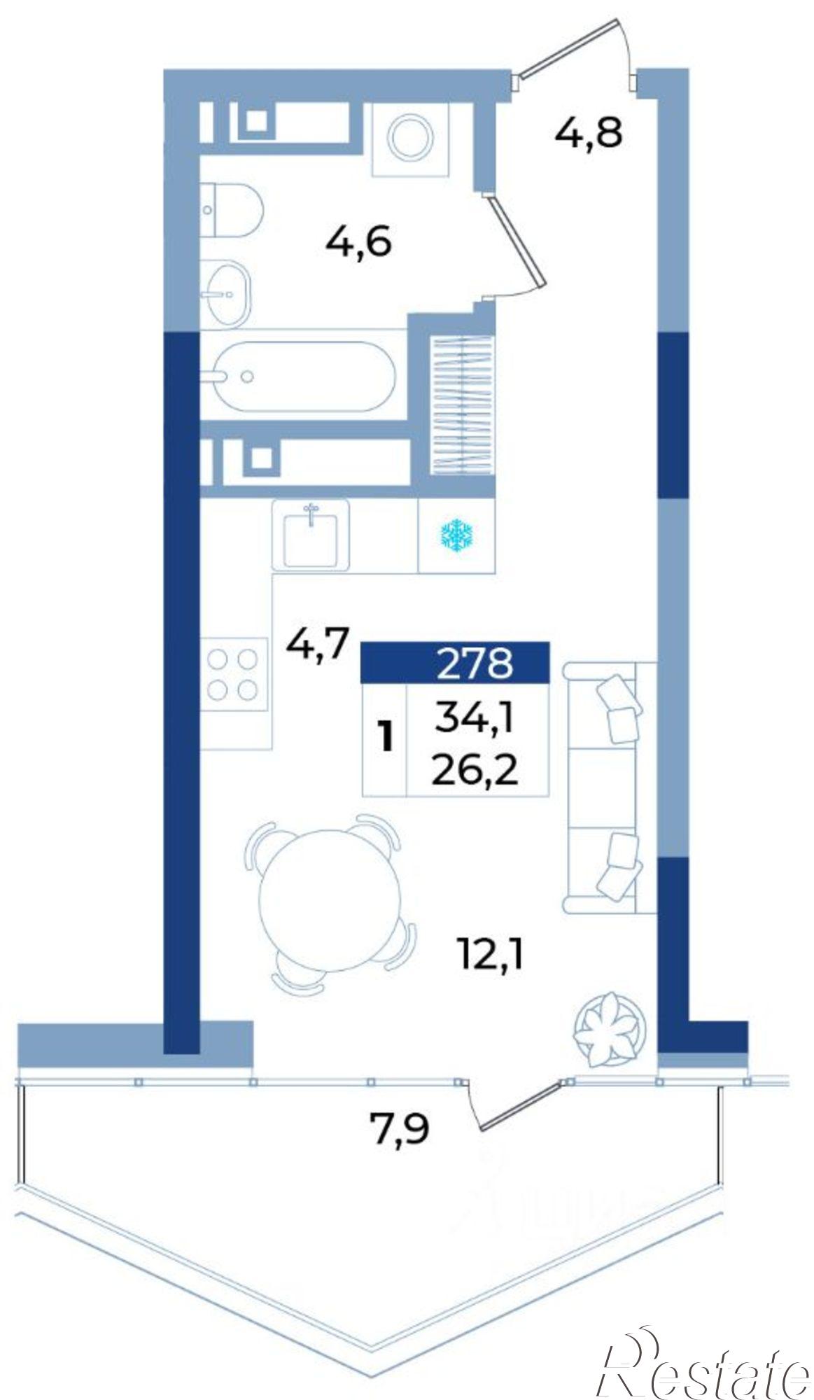 Купить квартиру за 17 050 000 рублей на ул Октябрьская, 10