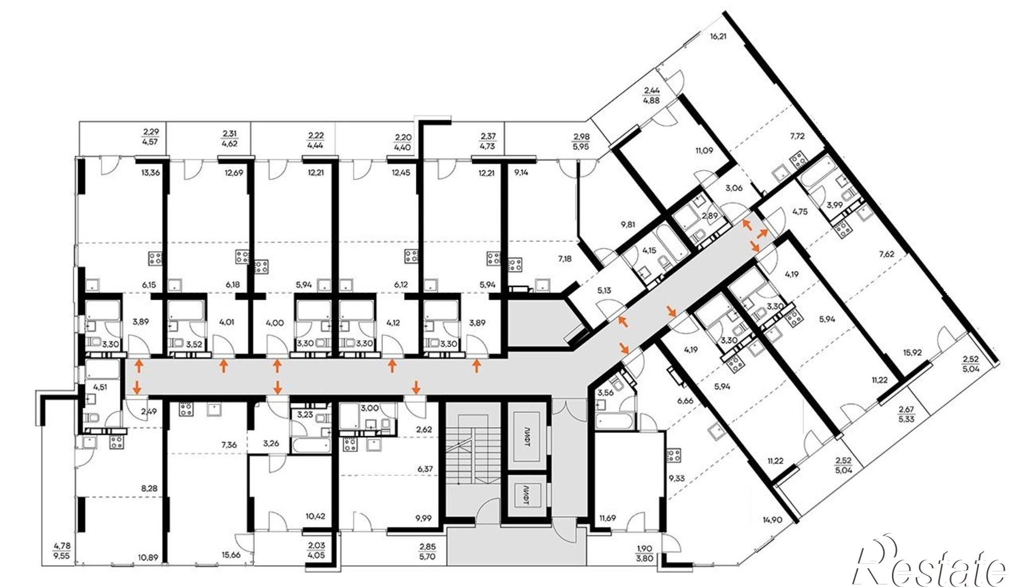 Купить квартиру за 9 475 200 рублей на Коллективный пер, 8