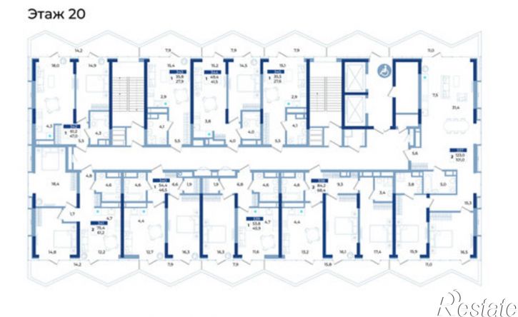 2-комн квартира в новом доме Октябрьская улица, 10,  д. 10