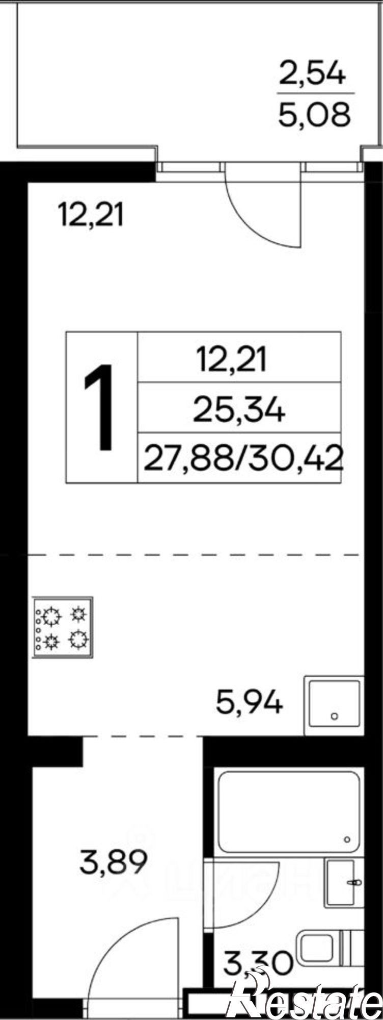 Купить квартиру за 9 430 200 рублей на Коллективный пер, 8