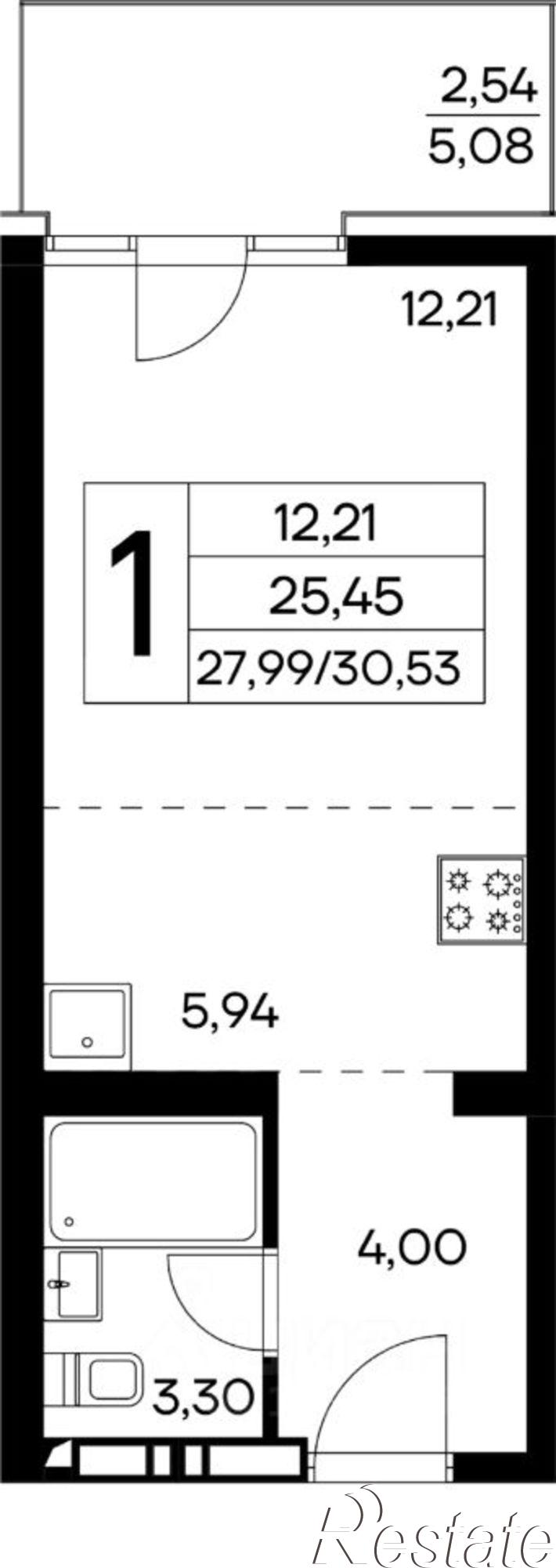 Купить квартиру за 9 430 200 рублей на Коллективный пер, 8