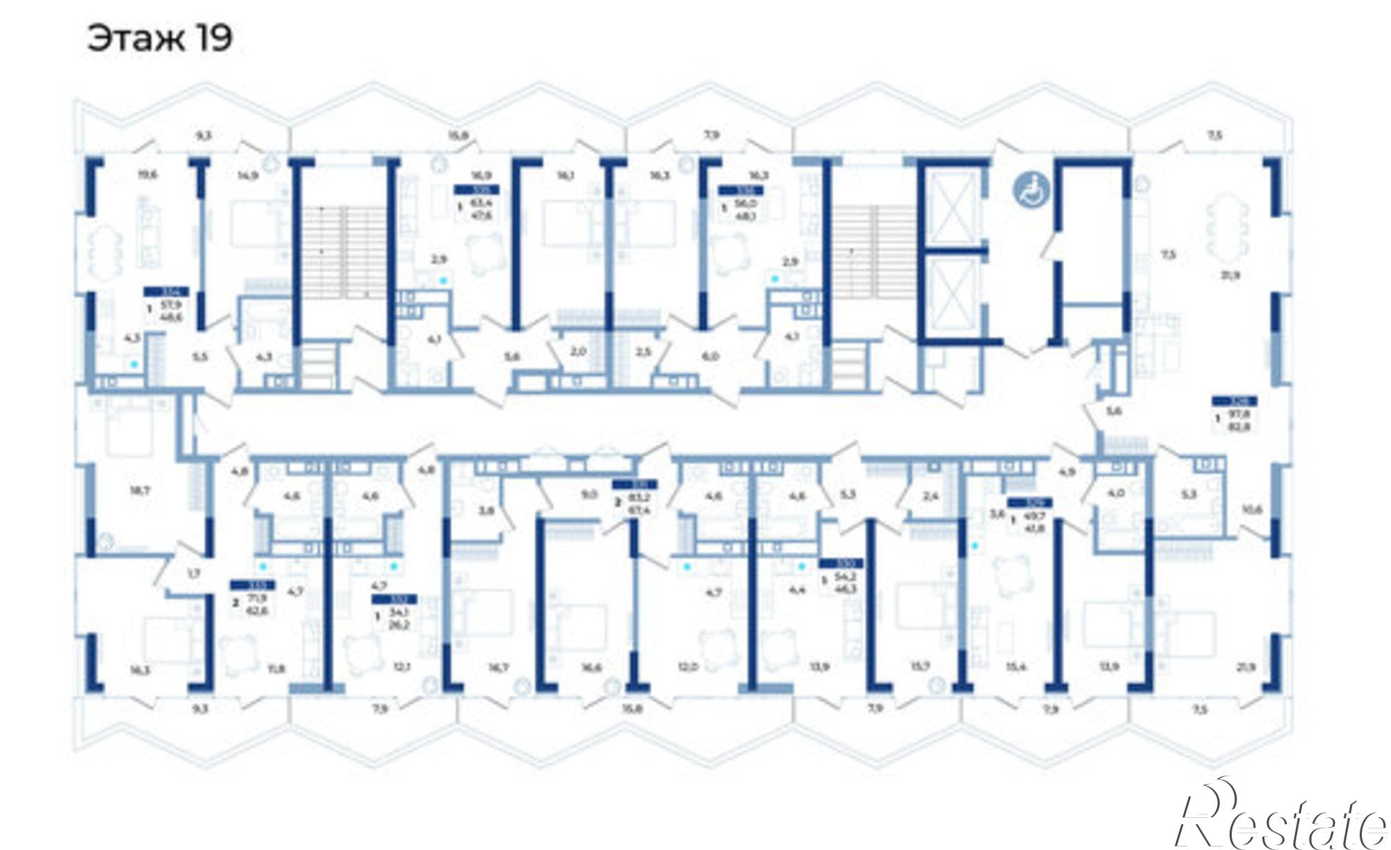 Купить квартиру за 28 644 900 рублей на ул Октябрьская, 10