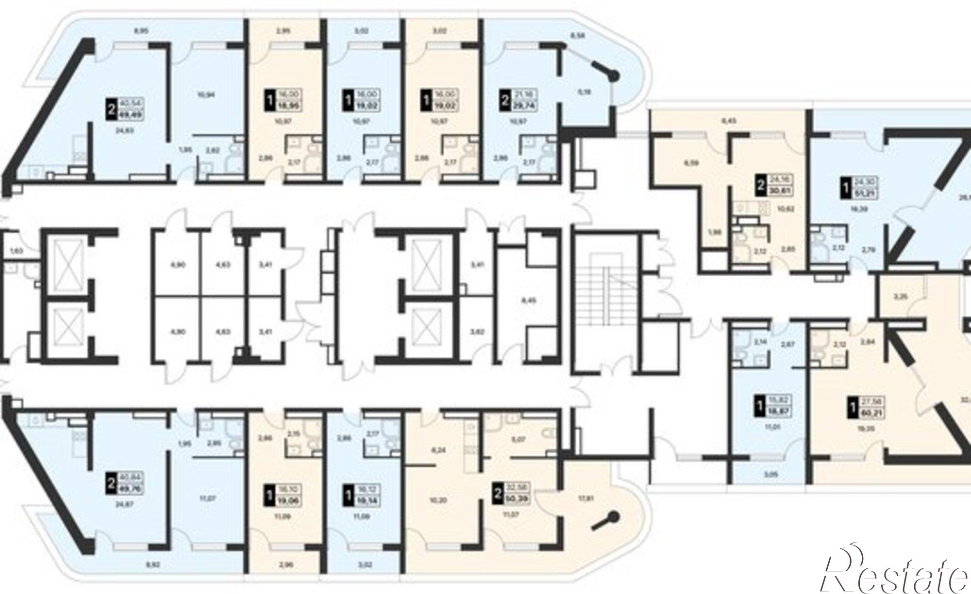 Купить квартиру за 29 146 900 рублей на Перекопский переулок, 7