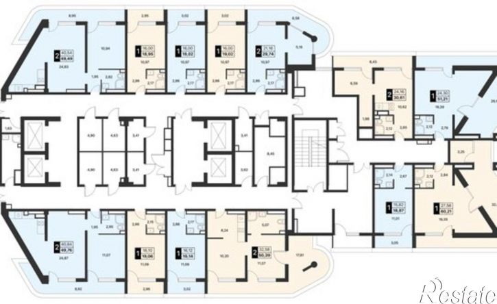 1-комн квартира в новом доме Пограничный пер, 2г,  д. 2г