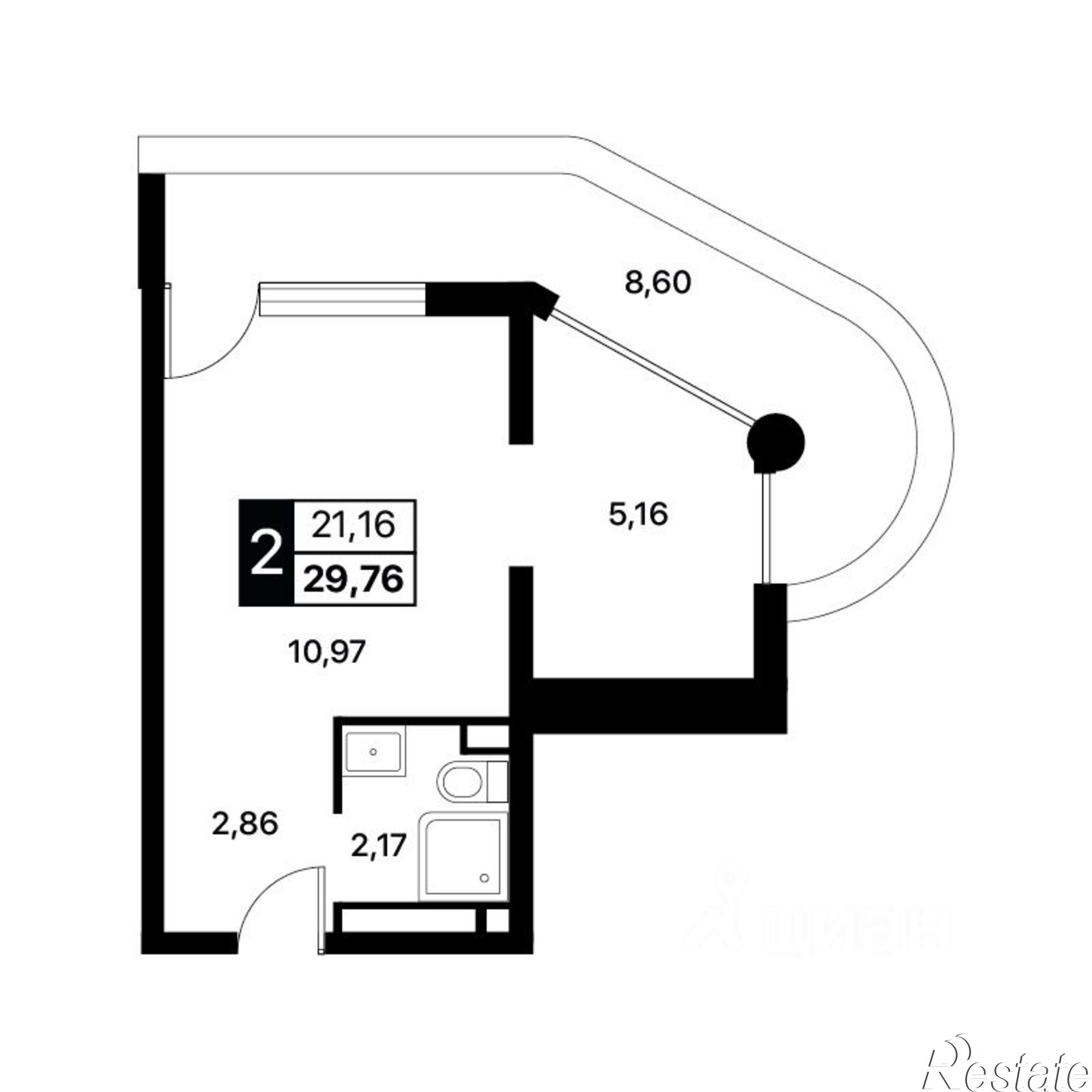 Купить квартиру за 16 784 500 рублей на Перекопский переулок, 7