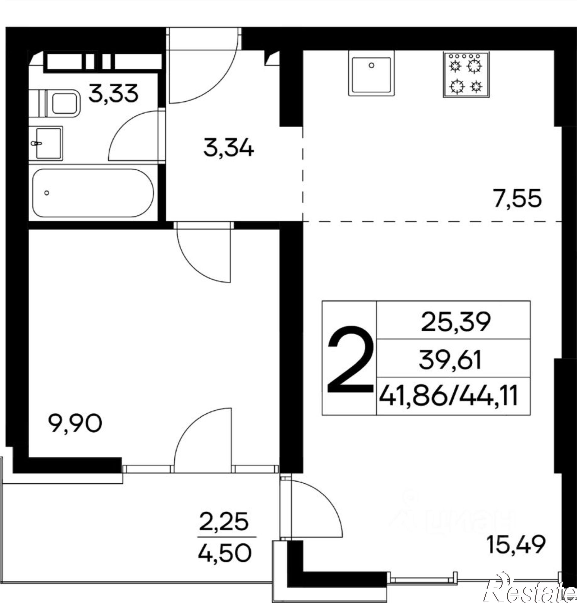 Купить квартиру за 16 320 700 рублей на Коллективный пер, 8