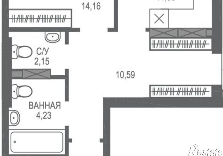 2-комн квартира в новом доме ул Горького, 10,  д. 10