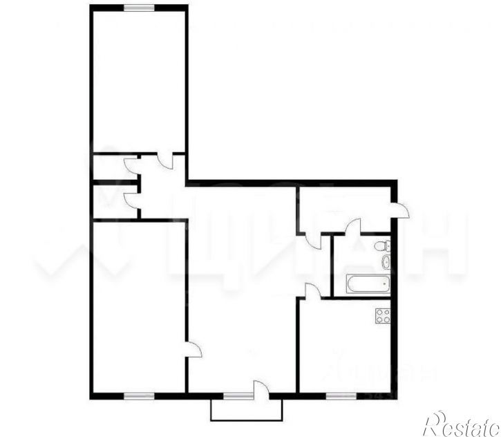 3-комн квартира ул Туристов, 3 Б,  д. 3 Б,  к. Б