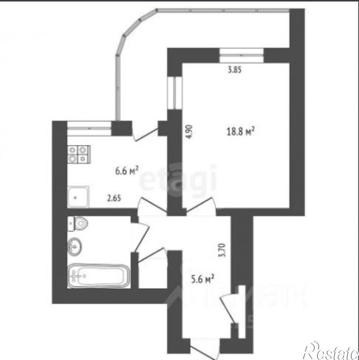 1-комн квартира ул Судакская, 17,  д. 17