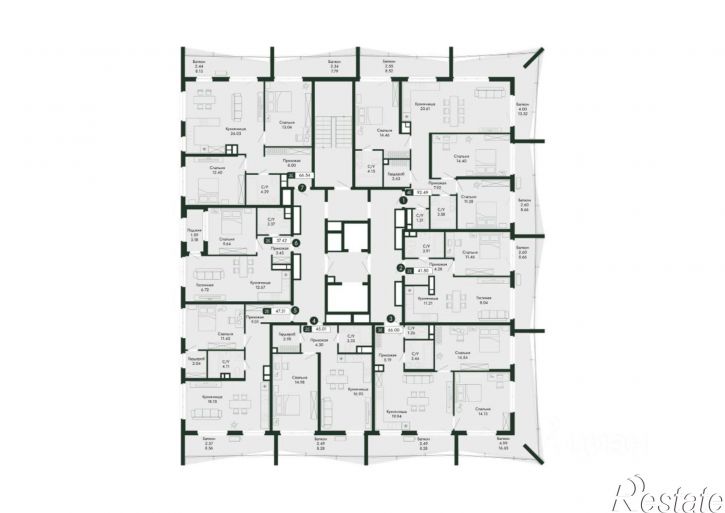 2-комн квартира в новом доме Октябрьская улица, 18 б,  д. 18 б