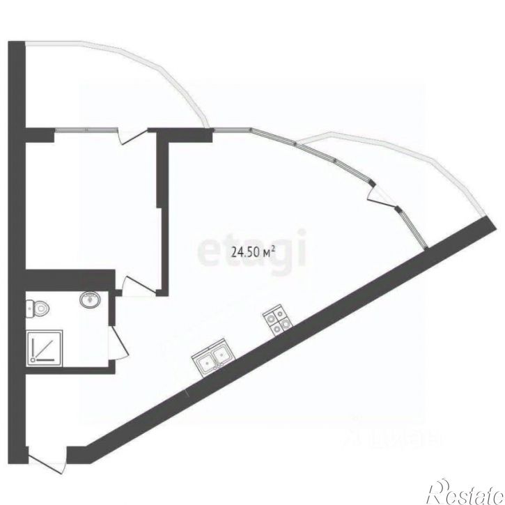 1-комн квартира улица Сергеева-Ценского, 10,  д. 10