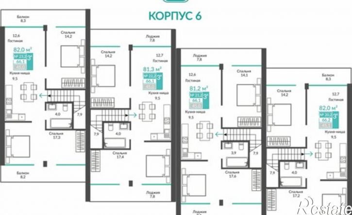 3-комн квартира улица Глазкрицкого, 2 к2,  д. 2 к2