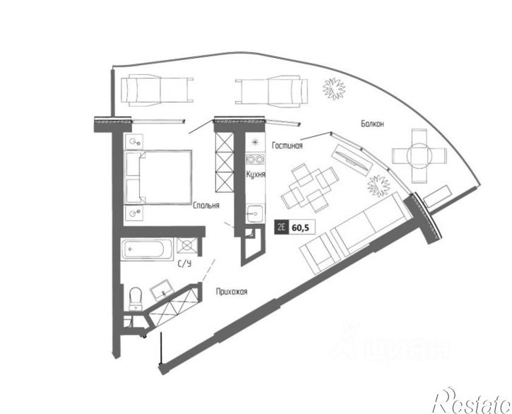 2-комн квартира ул Западная, 4,  д. 4