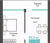 3-комн, 81 кв м, этаж 2/2 улица Глазкрицкого, 2 к3