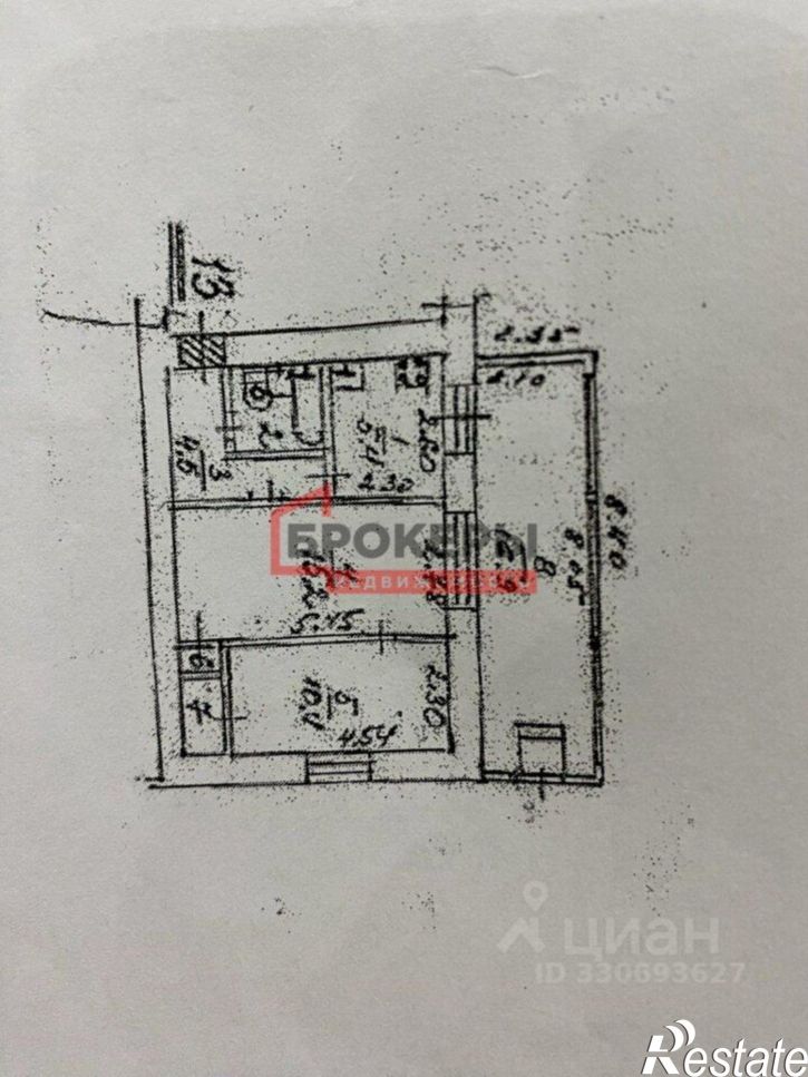 2-комн квартира Базарный пер, 1 а,  д. 1 а,  к. а