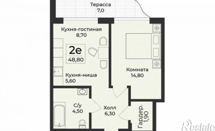 2-комн квартира в новом доме ул Глазкрицкого, 10,  д. 10