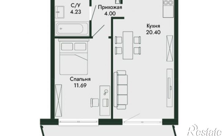 2-комн квартира в новом доме ул Краснофлотская, 32/5,  д. 32/5