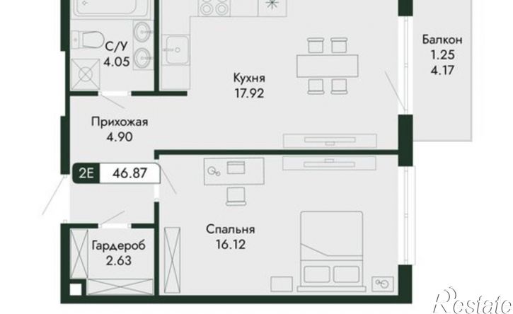 2-комн квартира в новом доме ул Краснофлотская, 32/5,  д. 32/5