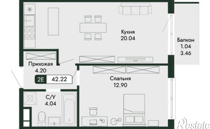 2-комн квартира в новом доме ул Краснофлотская, 32/5,  д. 32/5