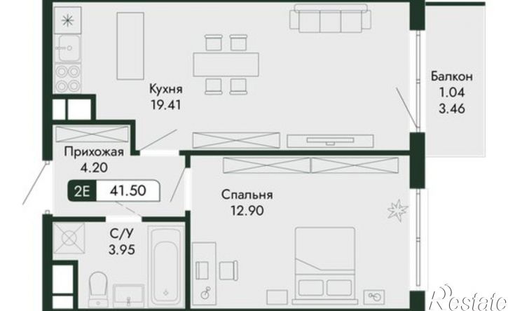 2-комн квартира в новом доме ул Краснофлотская, 32/5,  д. 32/5