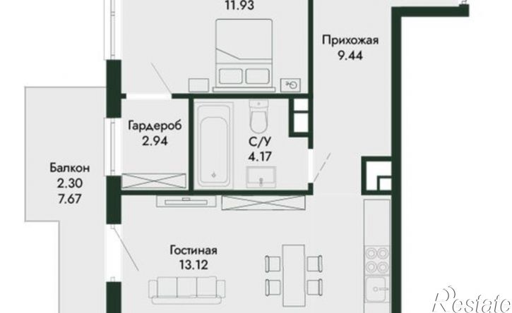 2-комн квартира в новом доме ул Краснофлотская, 32/5,  д. 32/5