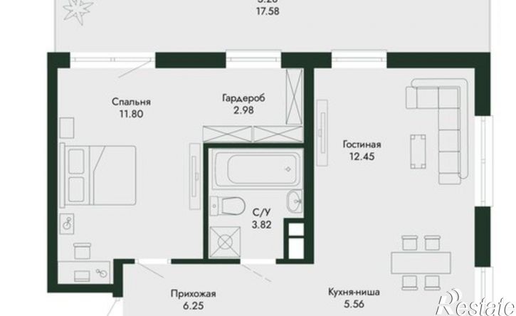 2-комн квартира в новом доме ул Краснофлотская, 32/5,  д. 32/5