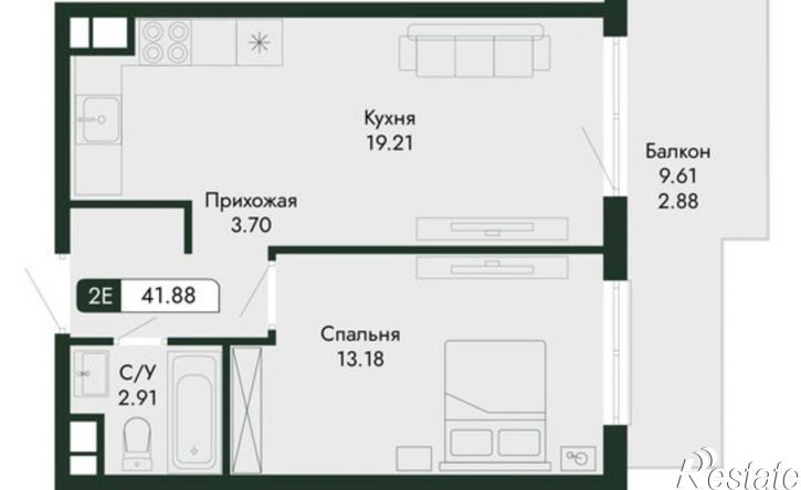 2-комн квартира в новом доме ул Краснофлотская, 32/5,  д. 32/5