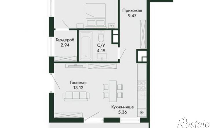 2-комн квартира в новом доме ул Краснофлотская, 32/5,  д. 32/5