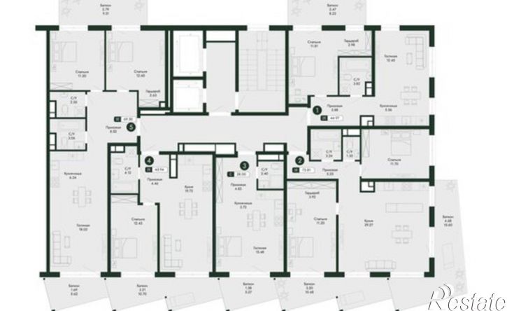 3-комн квартира в новом доме ул Краснофлотская, 32/5,  д. 32/5
