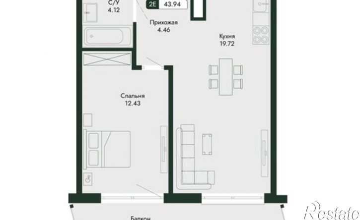 2-комн квартира в новом доме ул Краснофлотская, 32/5,  д. 32/5