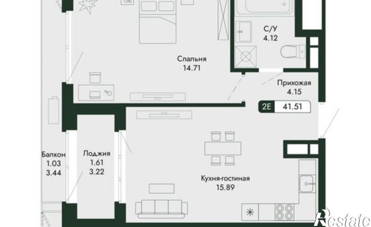 2-комн квартира в новом доме ул Саранчева, 3,  д. 3